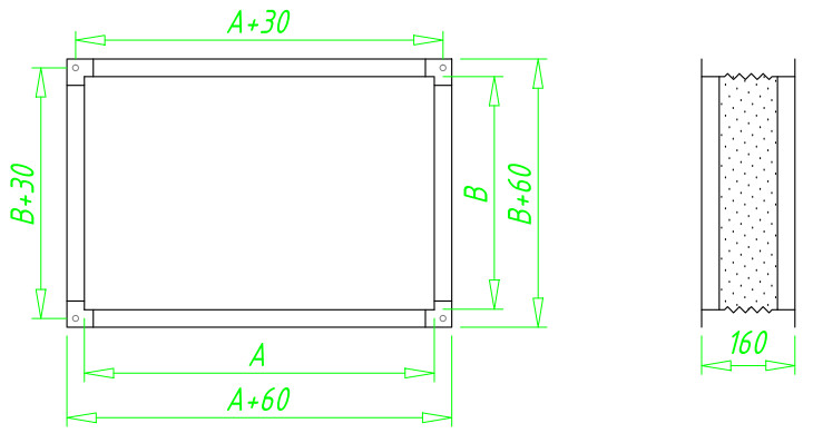 Гибкая вставка для кухонных вентиляторов - Аксессуары для вентиляторов
